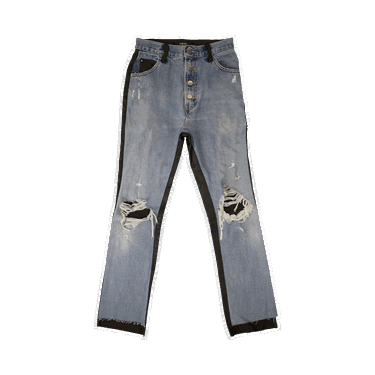 Jeans AMIRI Denim Leather Pants Blå | WBLTD CRFINK BLUE, 0