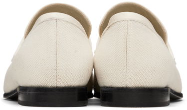 Kläder TOTEME TOTEME 'The Canvas' Penny Loafers Vit | 233-8014-855, 1