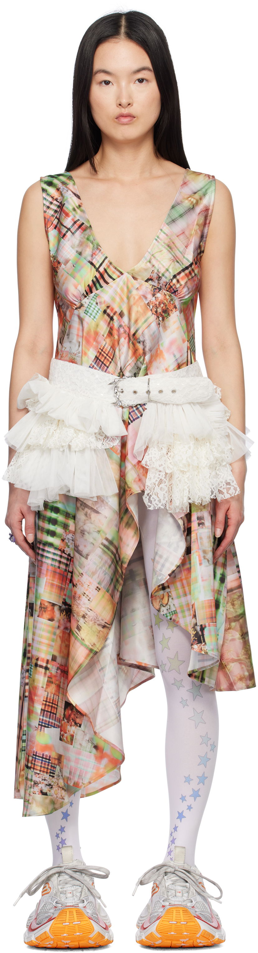 Klä Collina Strada Collina Strada Tulip Midi Dress Flerfärgad | XX4031