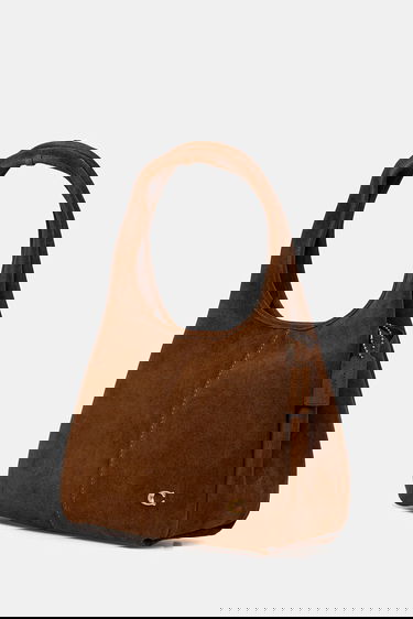 Axelväska Coach Coach Lana Suede Shoulder Bag Brun | CBZ96, 1