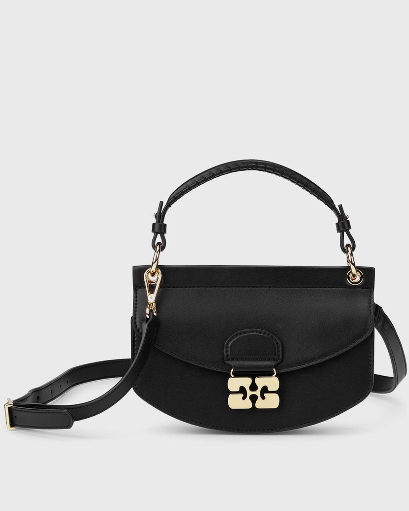 Handväska GANNI Mini Top Handle Bag Svart | A6349-099