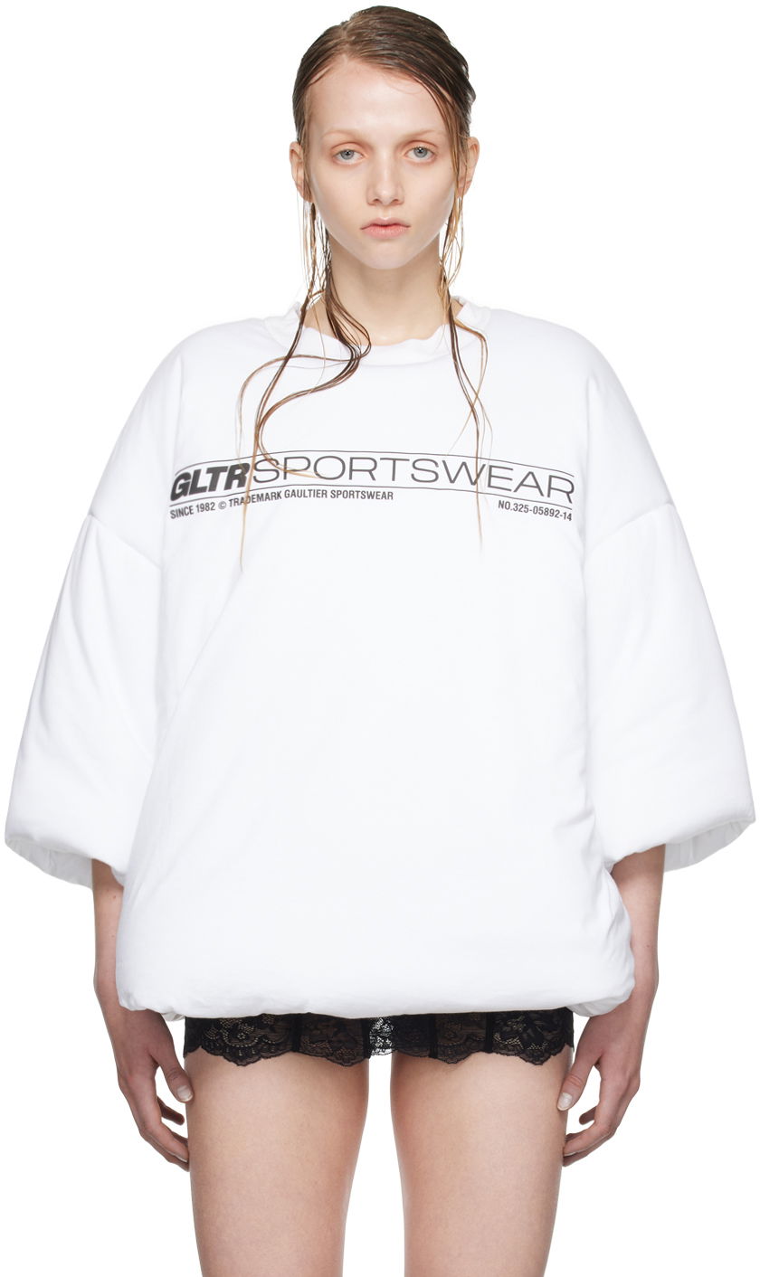 T-shirt Jean Paul Gaultier Shayne Oliver Edition Graphic Print T-Shirt Vit | 24/27-U-TS074I-J063-01, 0