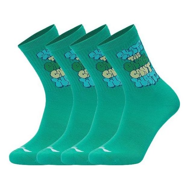 Strumpor Li-Ning Skateboarding Graphic Socks (4-Pack) Grön | AWLS077-2