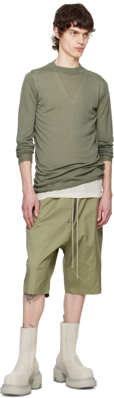 Sweater Rick Owens Rick Owens Hollywood Level Lupetto Sweater Grön | RU01E5625 WS, 3