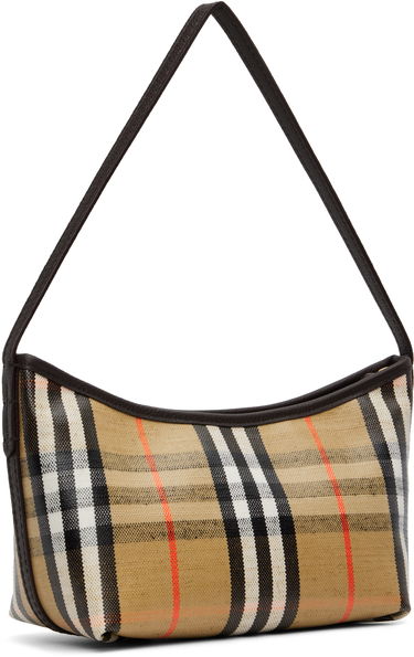 Axelväska Burberry Burberry Mini Highlands Shoulder Bag Beige | 8112278, 2