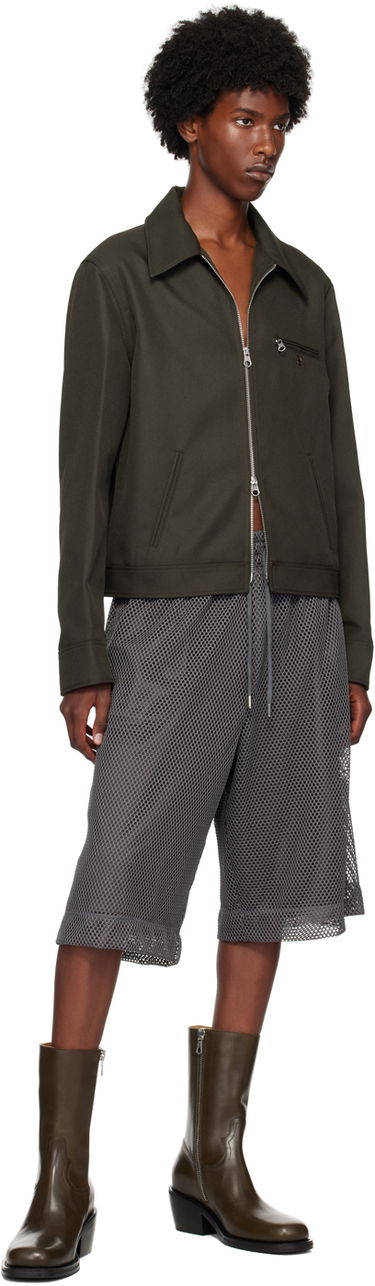 Bomberjacka Courrèges Signature Retro Zip-Up Jacket Grön | 324CBL204PL0056, 3