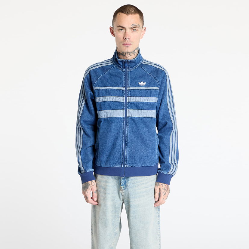 Jacka adidas Originals Adicolor First Denim Track Top Blå | JX6457
