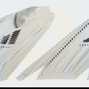 Sweatshirt adidas Performance Basketball Sueded Hoodie Grå | IN7707, 5