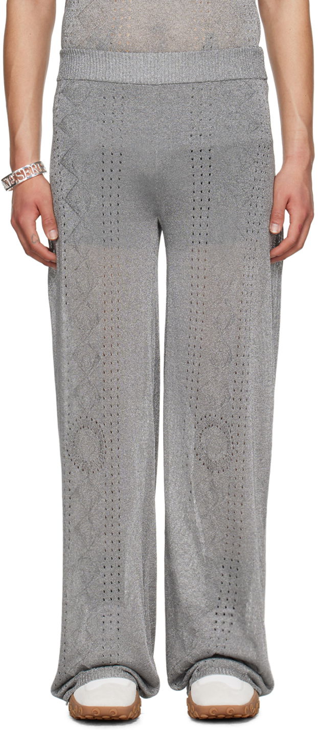 Byxor Marine Serre Pointelle Trousers Grå | UPA040 CKNI0515