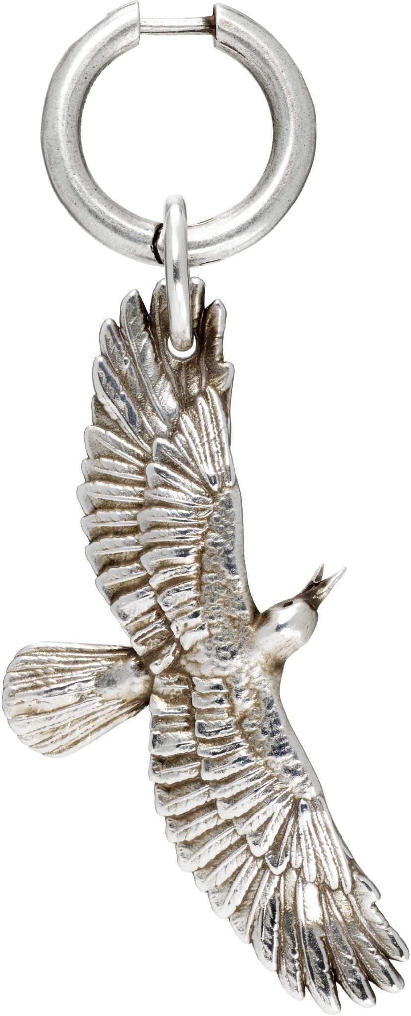 Örhängen Ann Demeulemeester Ann Demeulemeester Algot Silver-Tone Crow Charm Single Earring Metallisk | B0012988-JW020-070