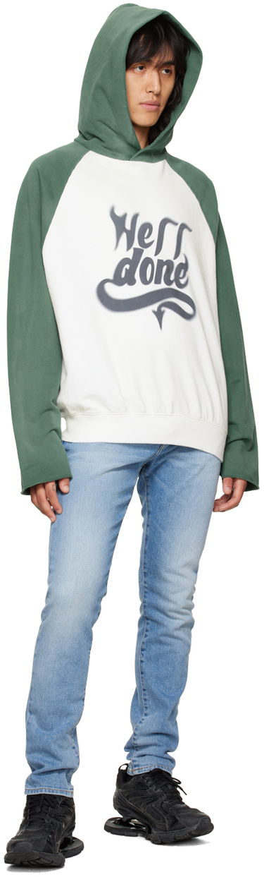 Sweatshirt We11done We11done Graphic Print Hoodie Vit | WD-TH3-22-802-U-GR, 3
