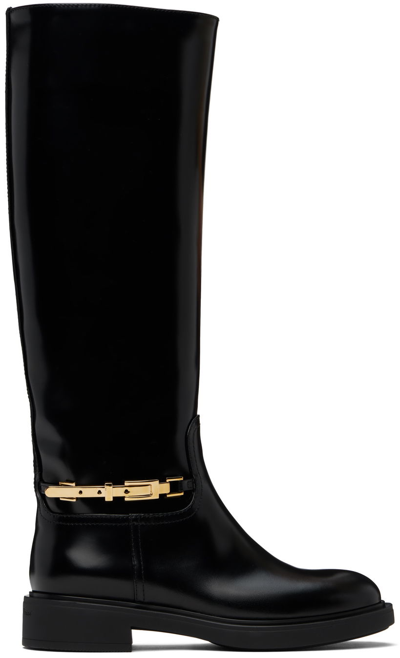 Sneakers och skor Gianvito Rossi Martine Knee-High Boots Svart | G80188-20GOM-DVD