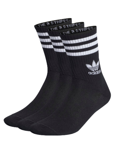 Strumpor adidas Originals Mid Cut Crew Socks – 3 pack Svart | IL5022