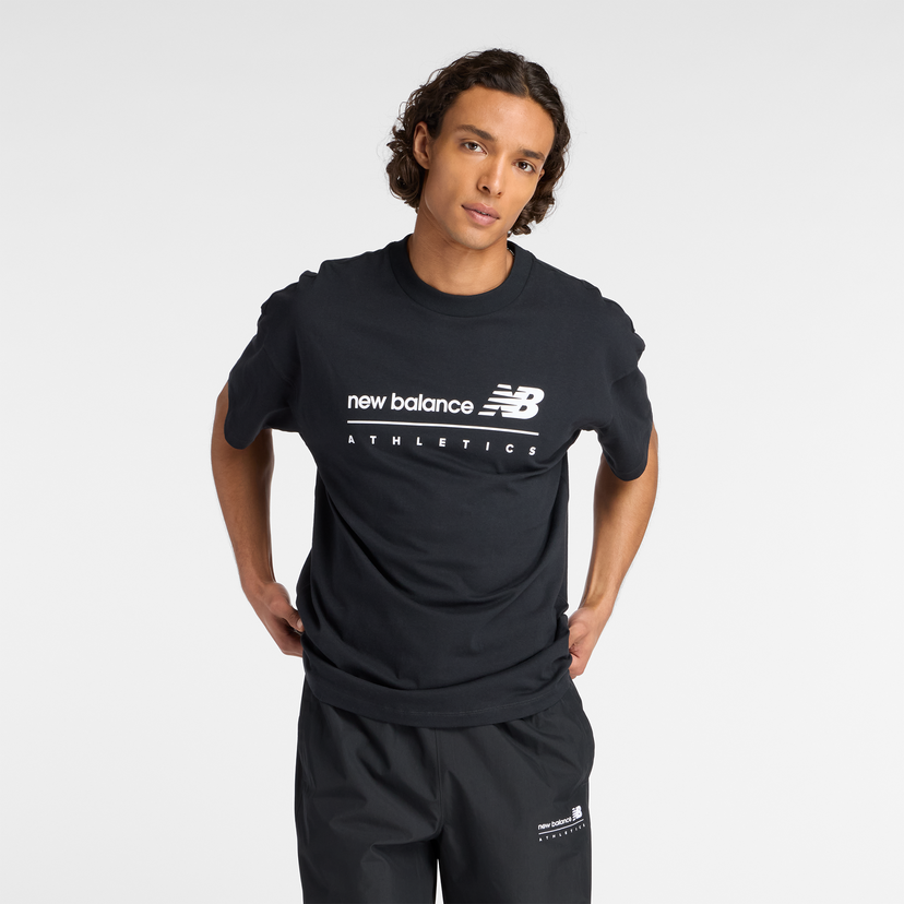 T-shirt New Balance Athletics T-Shirt Svart | NBMT53525BK