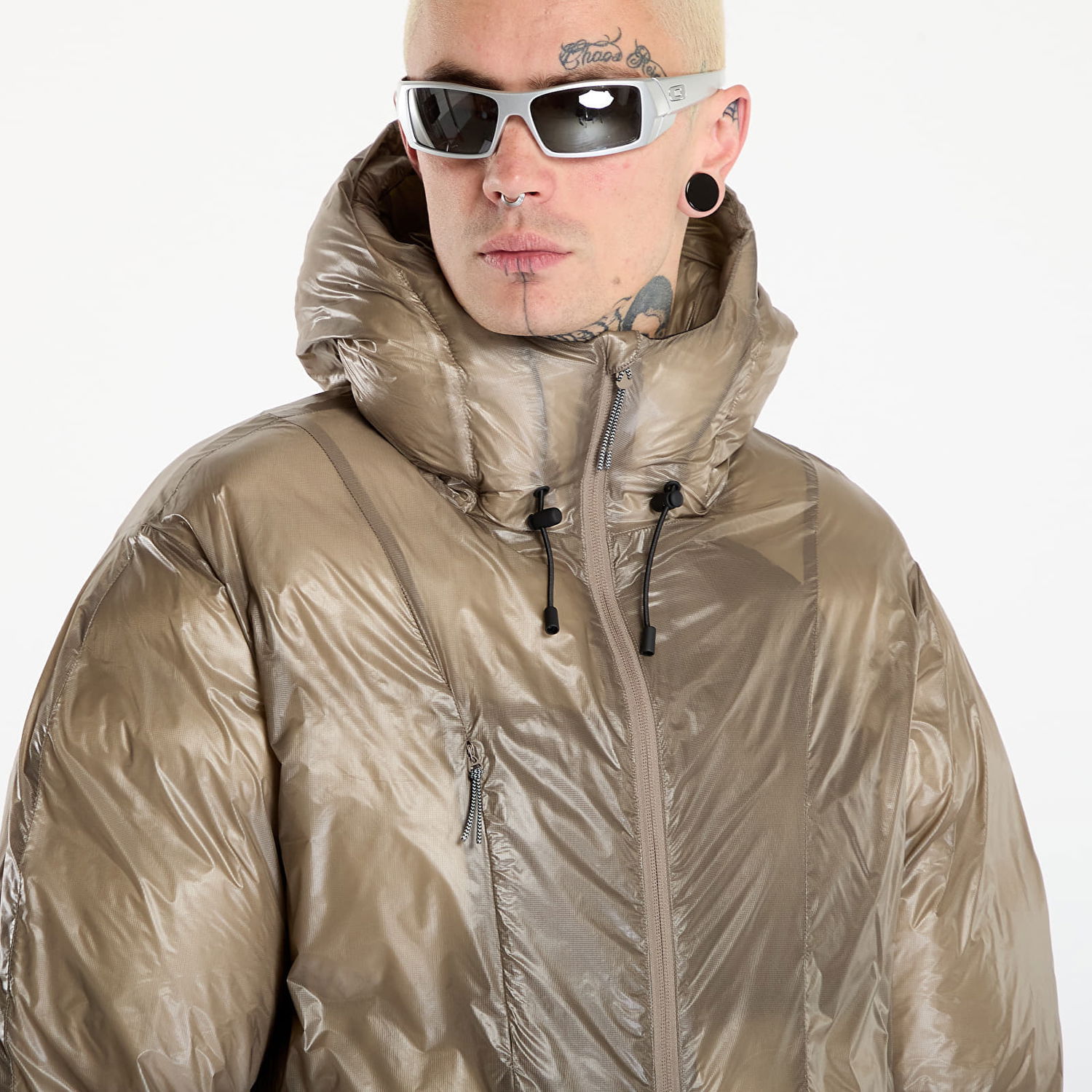 Pufferjacka ROA Translucent Puffy Synthetic Down Jacket L Beige | RBMW0541FA356 BEG0002, 1