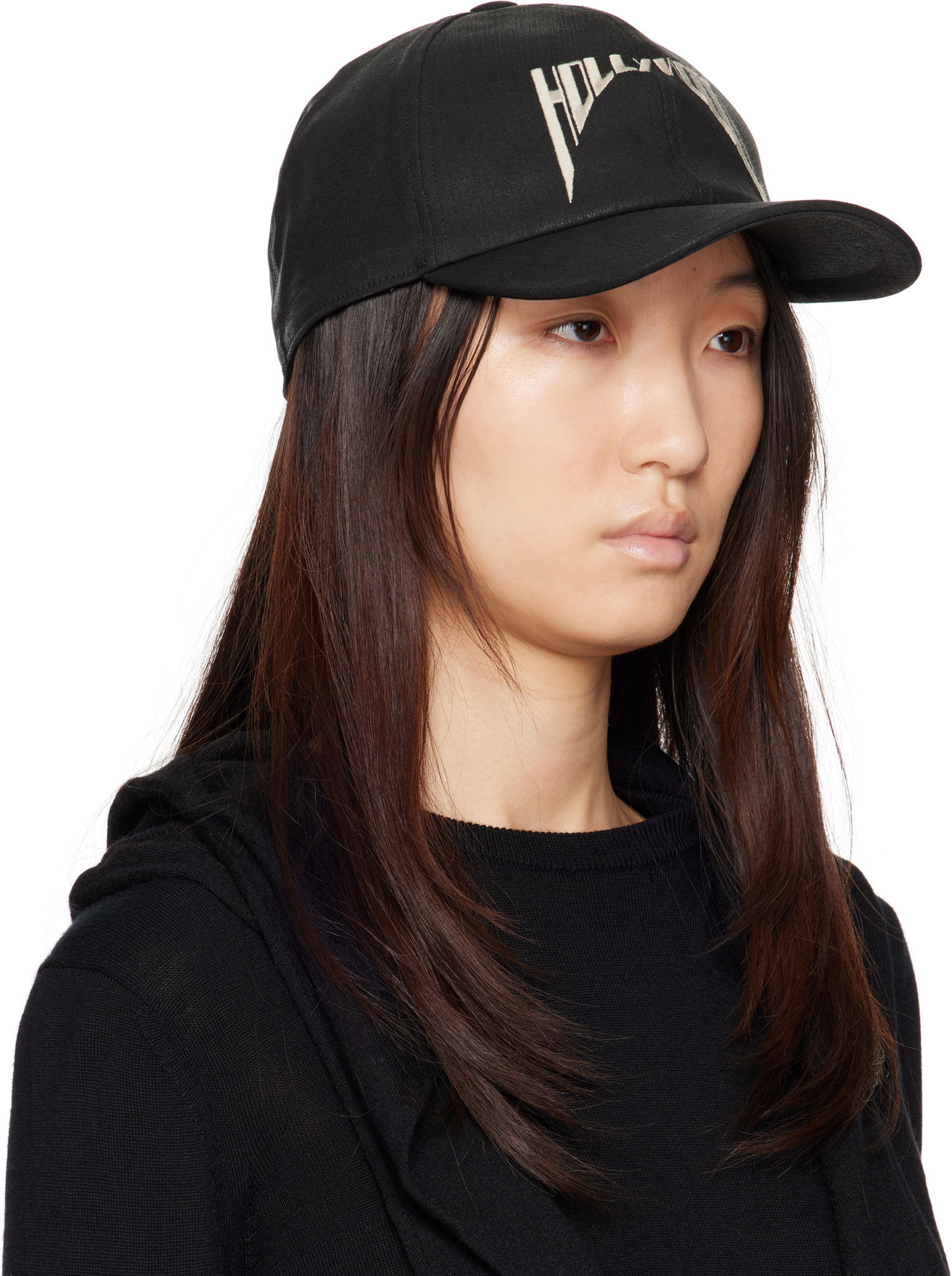 Keps Rick Owens Rick Owens DRKSHDW 'Hollywood' Baseball Cap Svart | DA01E3478 SCFEM6, 1