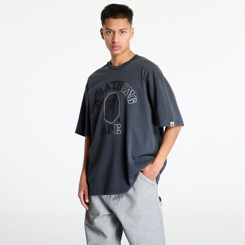 T-shirt BAPE Garment Dye College Relaxed Fit Tee Grå | 001CSK801314M CHA