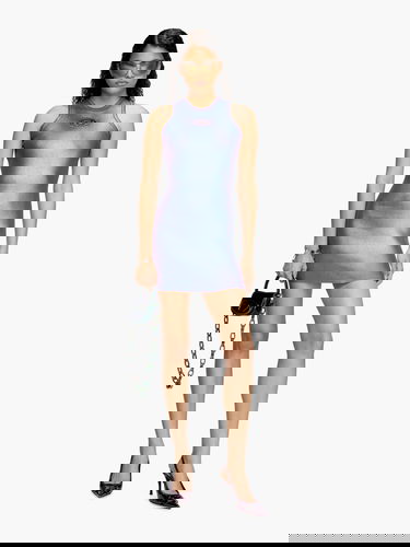 Klä Diesel Diesel M-CADDIX Sleeveless Ribbed Mini Dress Blå | A176940AKBS60P, 1