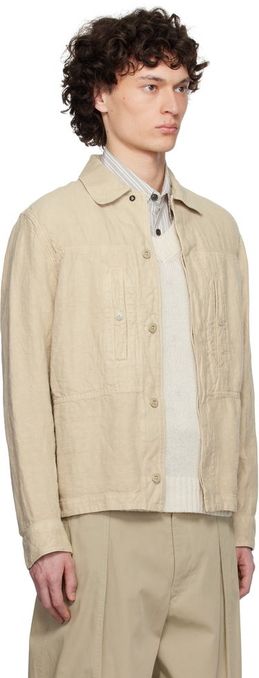 Rockar Stone Island Stone Island Diagonal Linen Overshirt Beige | K1S15 1200010 S00F8, 1