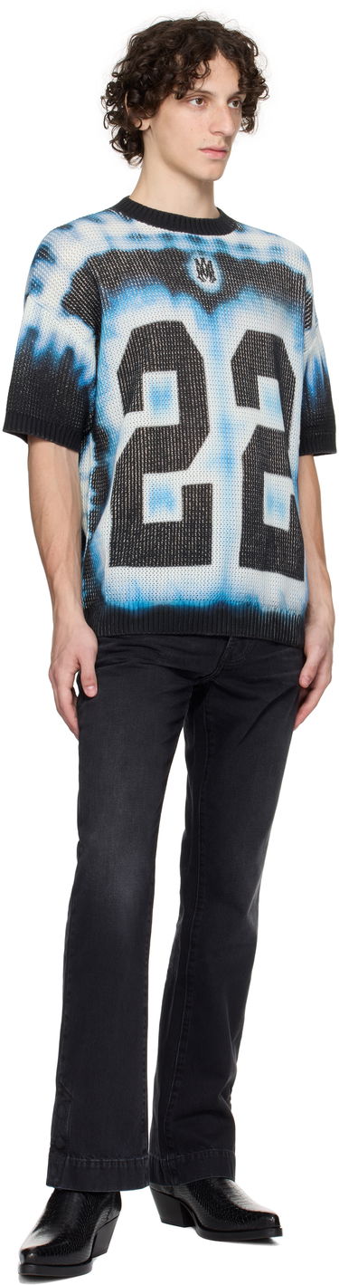 T-shirt AMIRI AMIRI '22' Tie Dye Knit T-Shirt Blå | AMKNTE1051, 3