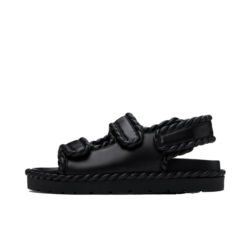 Sneakers och skor Bottega Veneta Jack Flat Sandals Svart | 775343 VBSD0