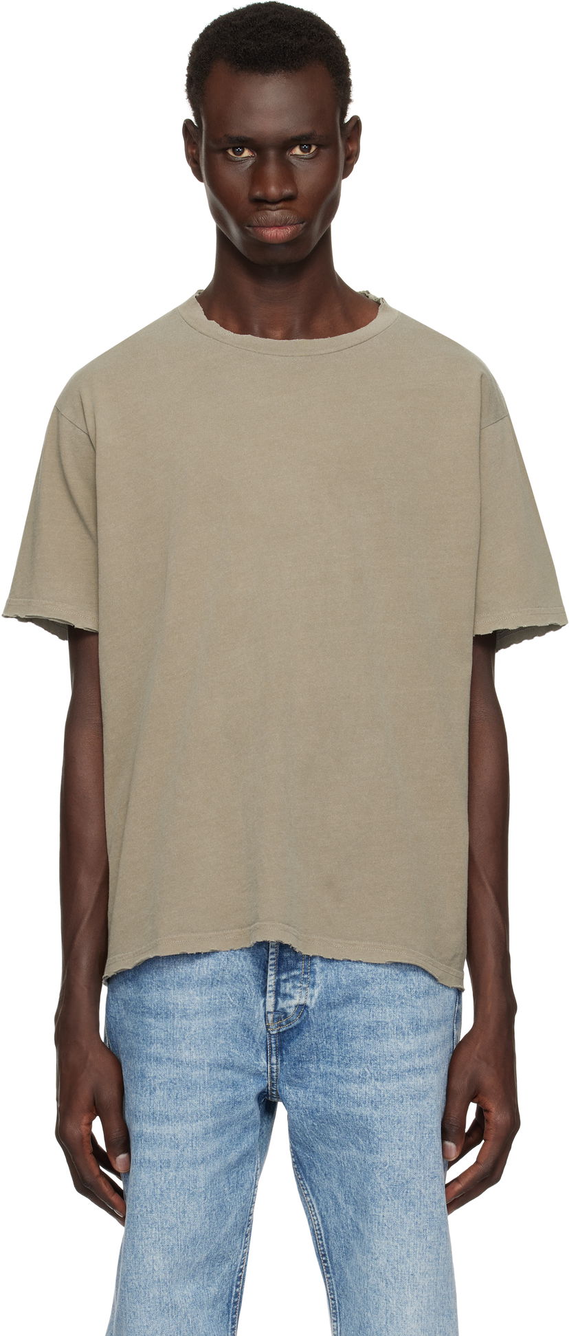 T-shirt John Elliott John Elliott Folsom Cropped T-Shirt Grön | A290M3753A