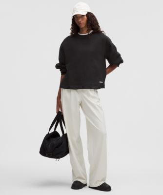 Sweater lululemon Loungeful Crew Neck Sweatshirt Svart | prod20005371, 7