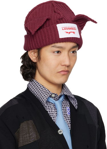 Mössa Charles Jeffrey Loverboy Charles Jeffrey LOVERBOY Chunky Knit Ears Beanie Vit | 54130302, 3