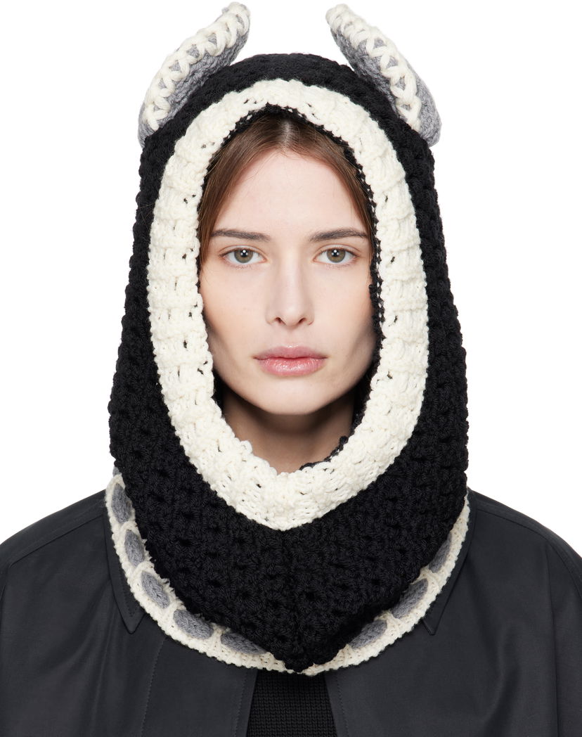 Hatt Marni Marni Wool Ears Balaclava Flerfärgad | ACMC0167Q0 UFWH26