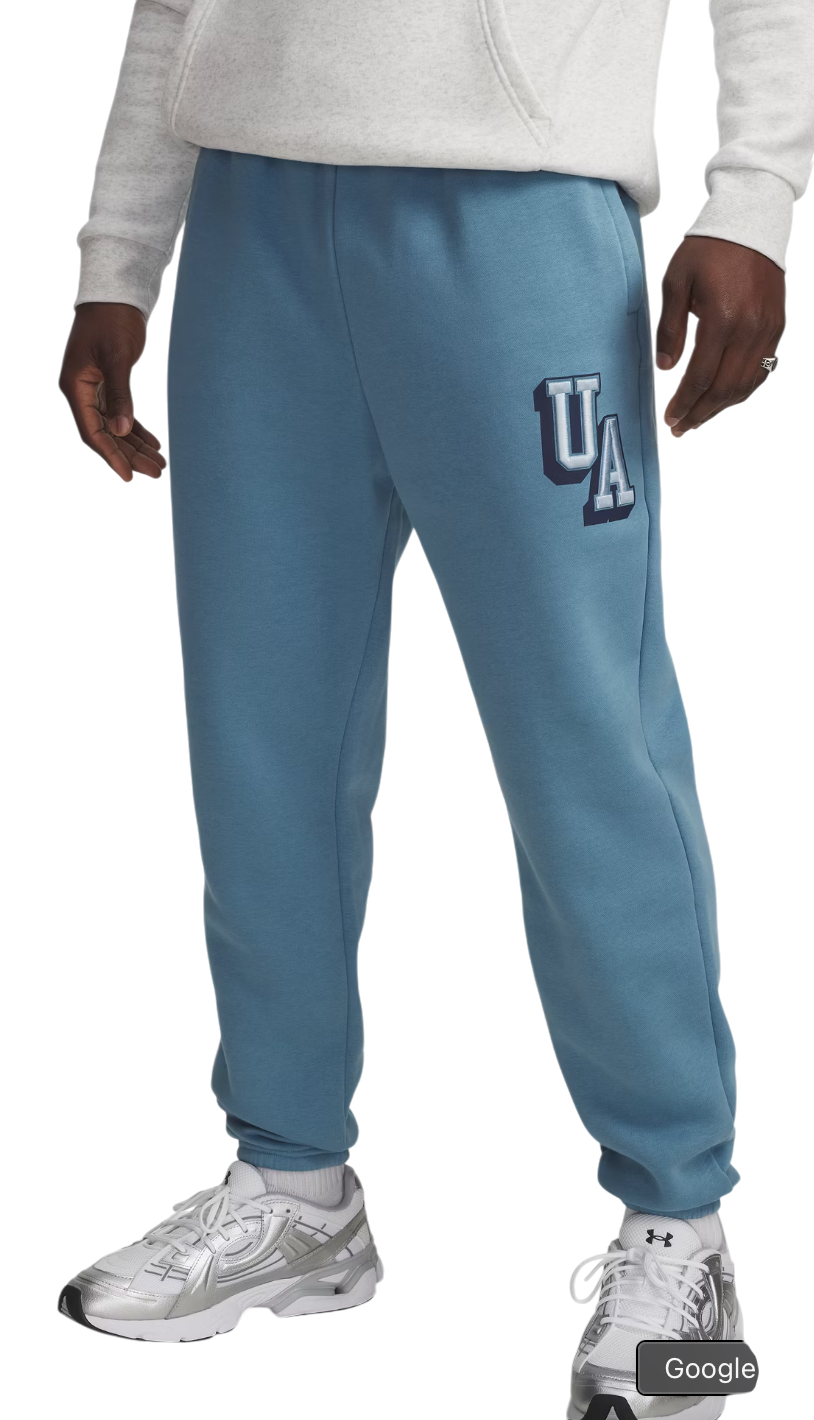 Träningsbyxor Under Armour Under Armour UA Icon Fleece Graphic Joggers Blå | 6003934-418