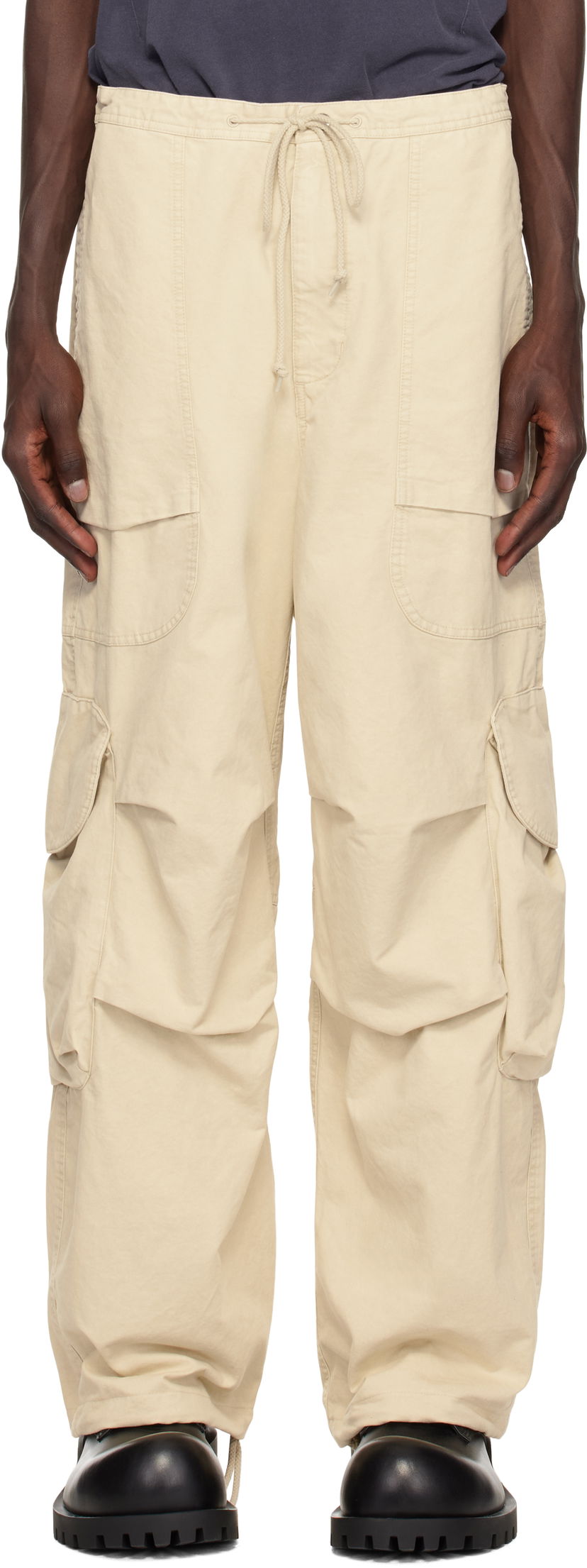 Cargo byxor Entire Studios Entire Studios Freight Cargo Pants Beige | ES2395OW