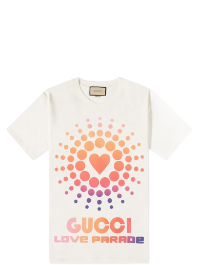 T-shirt Gucci Love Parade Tee Vit | 548334-XJEMZ-9095