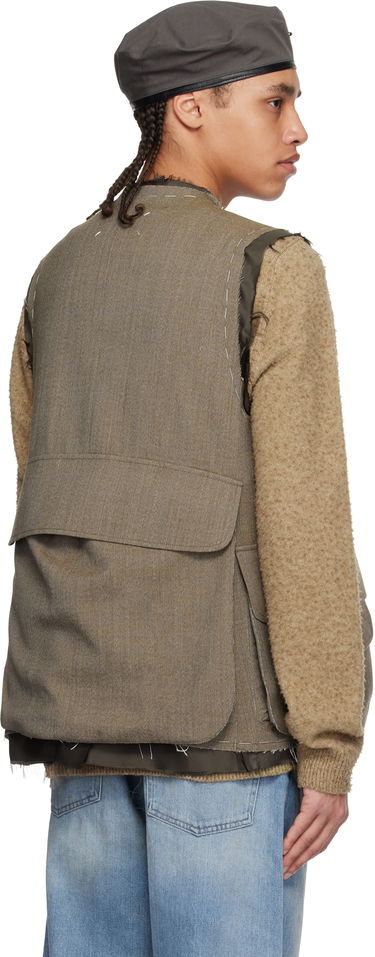 Väst Maison Margiela Maison Margiela Sleeveless Wool Vest Grå | S50FB0109 M35414, 2