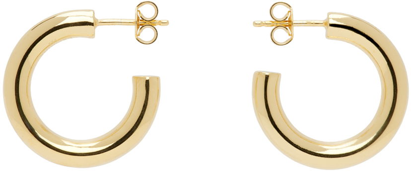 Örhängen LEMAIRE Lemaire Small Classic Hoop Earrings Gul | JW0088 LO0050
