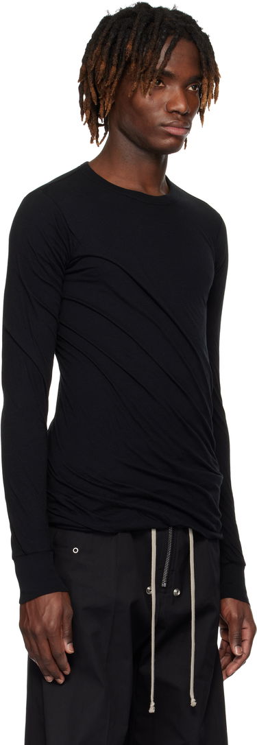 T-shirt Rick Owens Rick Owens Hollywood Double Long Sleeve T-Shirt Svart | RU01E5257 UC, 1
