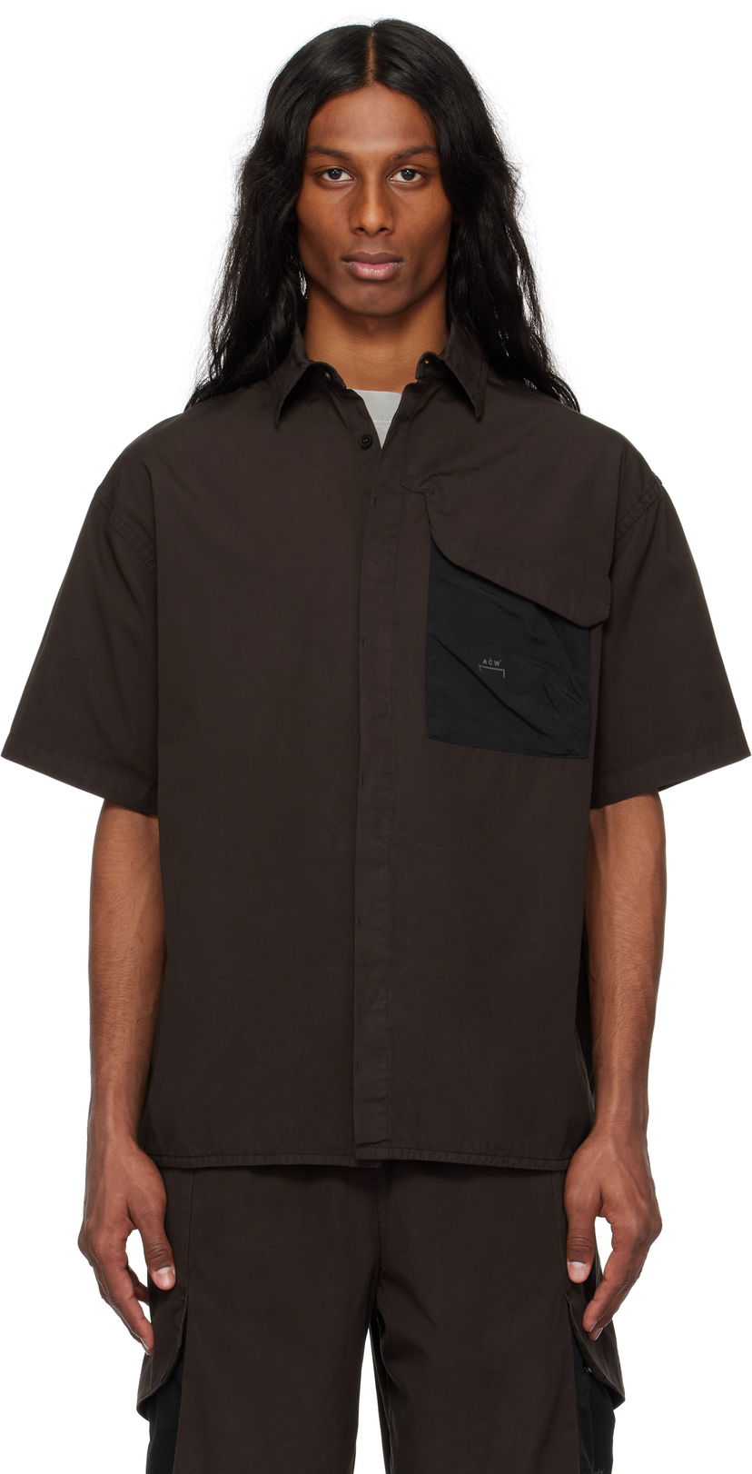 Skjorta A-COLD-WALL* A-COLD-WALL* Brunswick Short Sleeve Shirt Svart | ACWMSH167