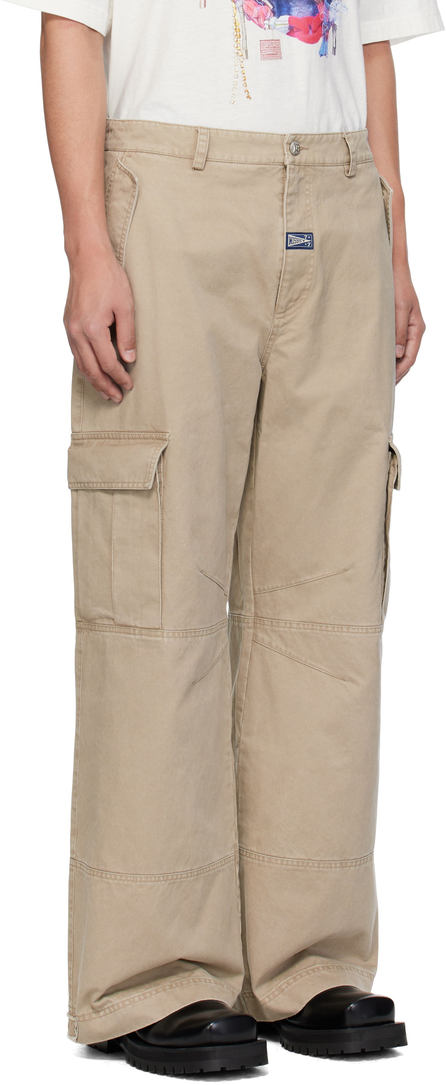 Cargo byxor MISBHV MISBHV Perfect Cargo Pants Beige | 250M307, 1