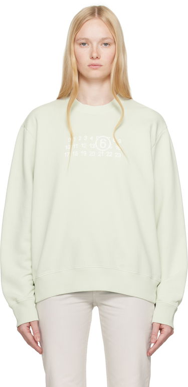 Sweater Maison Margiela MM6 Maison Margiela Numeric Sweatshirt Grön | SH2GU0021 M25004, 0