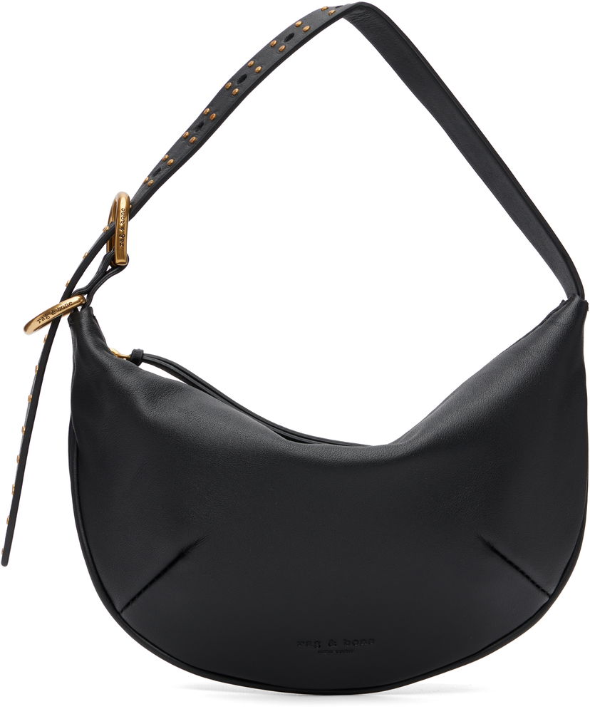 Axelväska rag & bone Rag & Bone Mercer Small Shoulder Bag Svart | SS100901