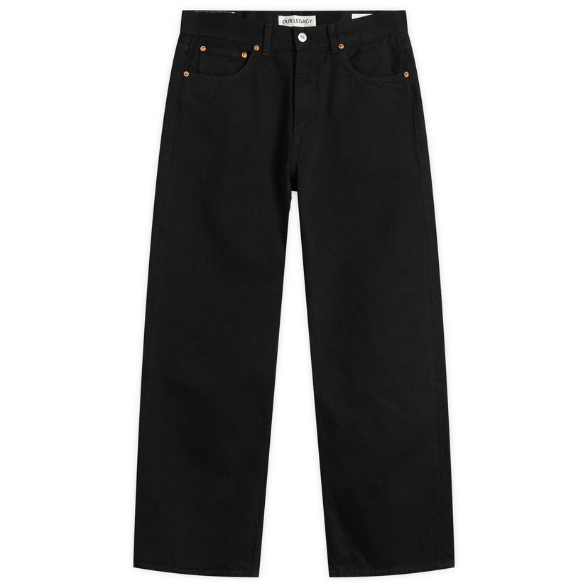Jeans OUR LEGACY Our Legacy Third Cut Straight-Leg Jeans 30" Svart | M2255TCB