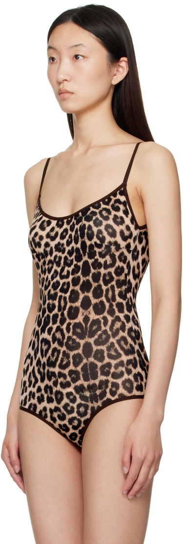 Kropp Baserange Baserange Emily Leopard Print Bodysuit Brun | BSEM-CI-AU25, 3