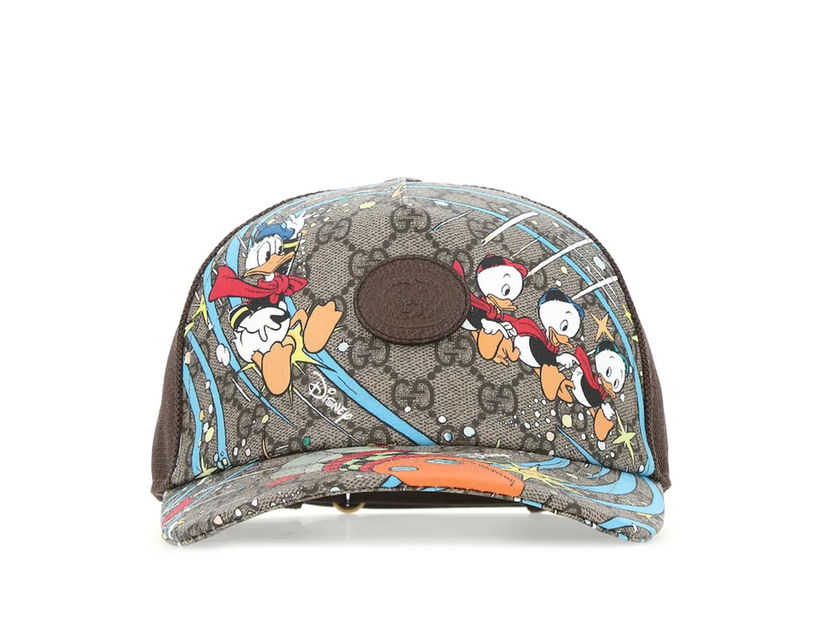Keps Gucci Trucker Cap with Donald Duck Print Brun | 6488434 HACR 8465