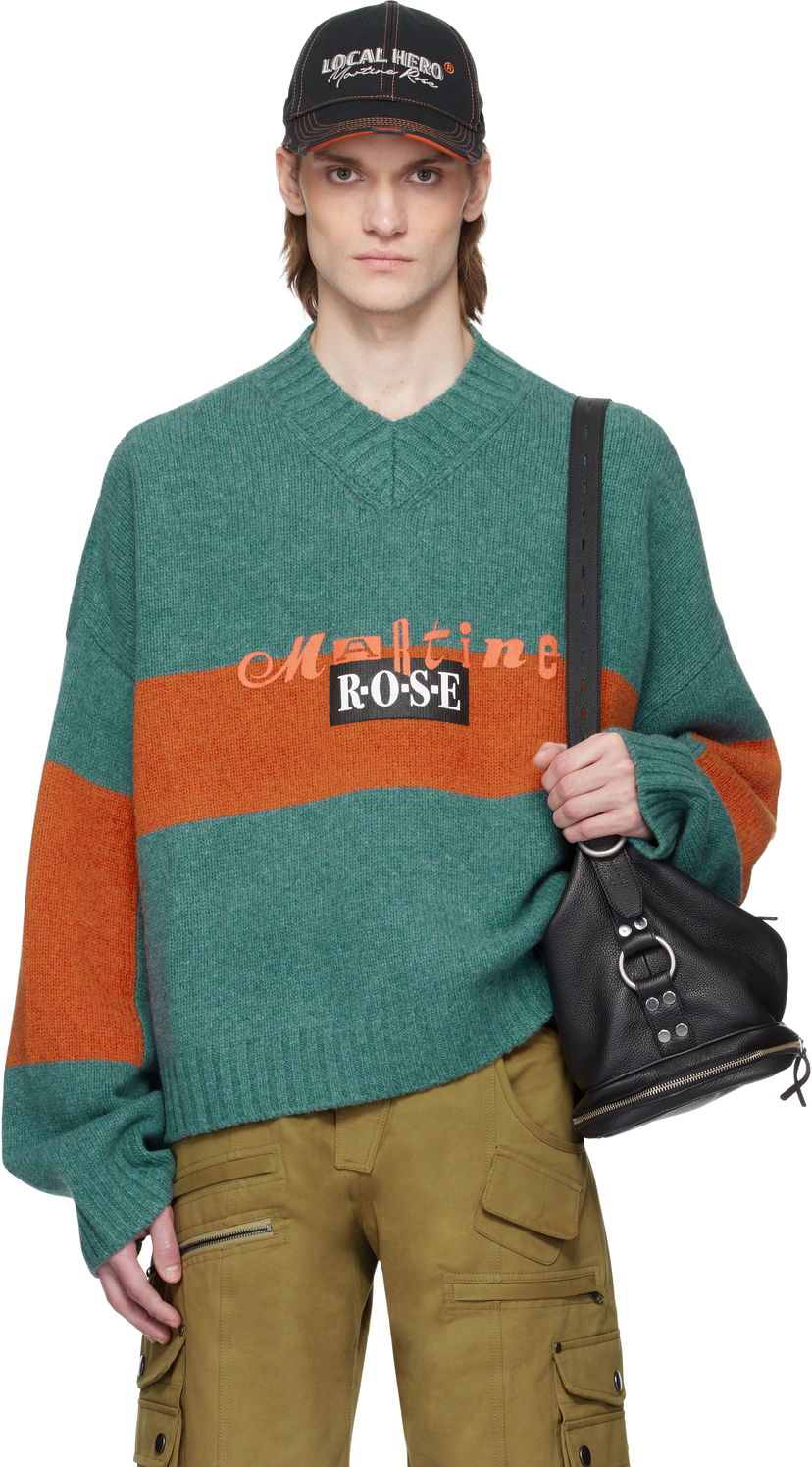 Sweater Martine Rose Martine Rose Oversized Sweater Grön | 957YA03413