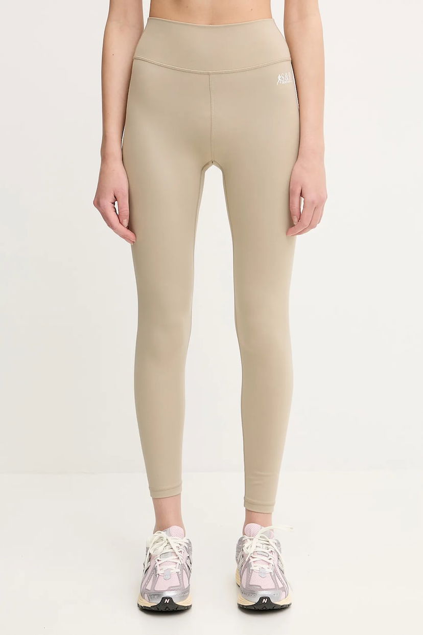 Damasker Sporty & Rich Sporty & Rich Sr Runner Leggings Beige | PA002622139GY15