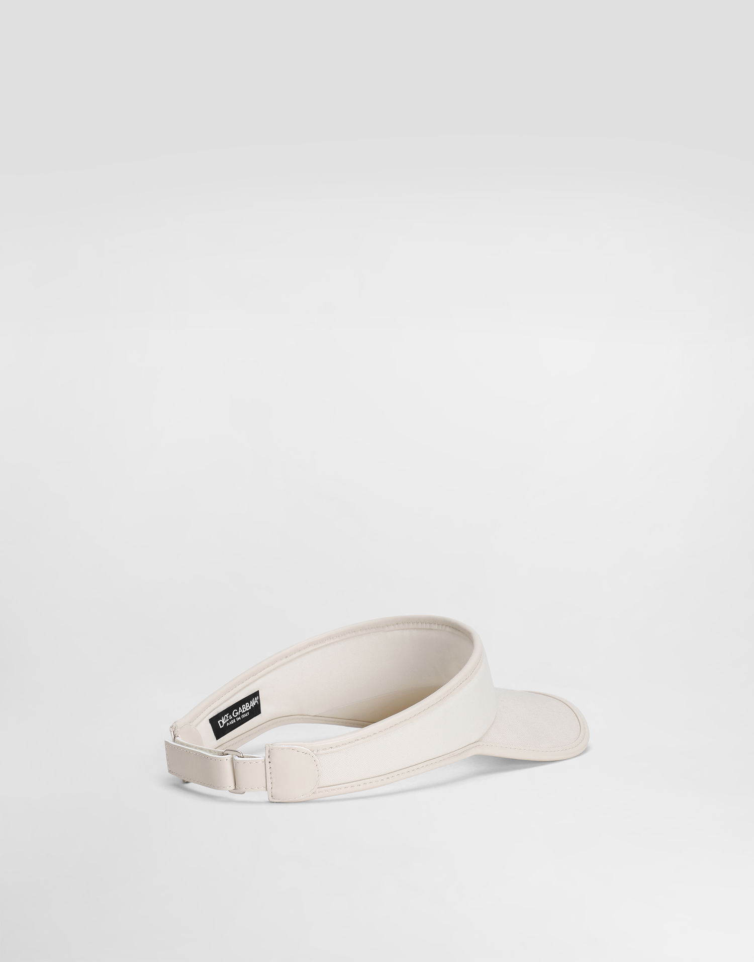 Kepsar och hattar Dolce & Gabbana Dolce & Gabbana Gabardine Visor Vit | GH910AFUFL3W0802, 1