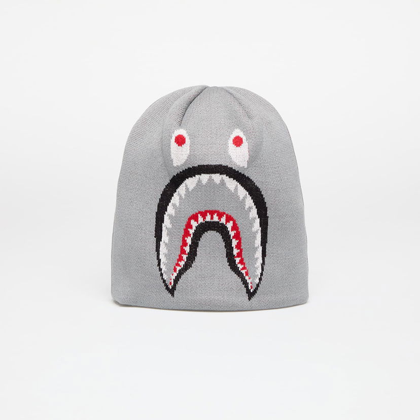 Mössa BAPE Knit Hat With Shark Graphic Grå | 001HTK701007M GRA