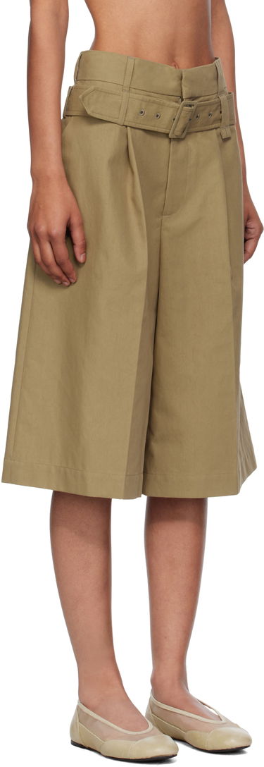 Shorts Simone Rocha Simone Rocha Wide Leg Multi Belt Loop Shorts Beige | 4160 1267, 1