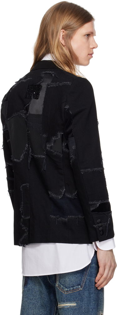 Jacka Junya Watanabe Junya Watanabe Patchwork Blazer Svart | WO-J033-051, 2