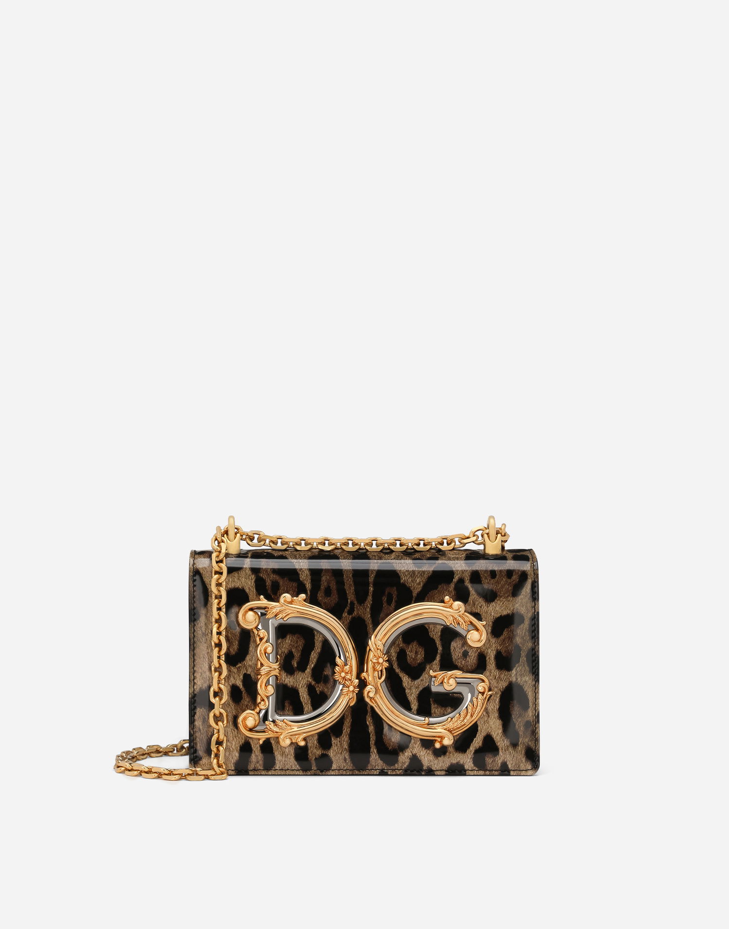Handväska Dolce & Gabbana Dolce & Gabbana DG Girls Leopard Print Shoulder Bag Brun | BB6498AM568HA93M, 0