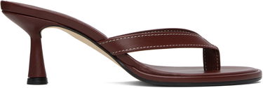 Tillbehör Aeyde Aeyde Daphne Leather Toe-Post Heeled Sandals Bourgogne | A11-HS-AEAR75CI187-SS25-955-007, 0